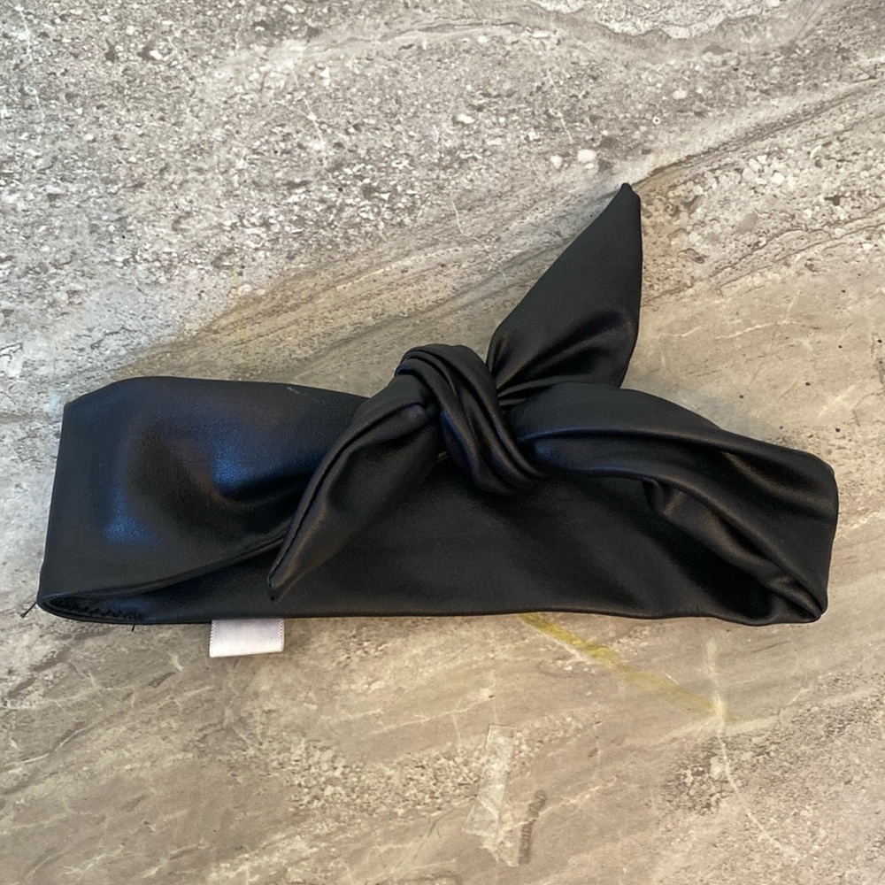 Posh & Cozy faux leather headband